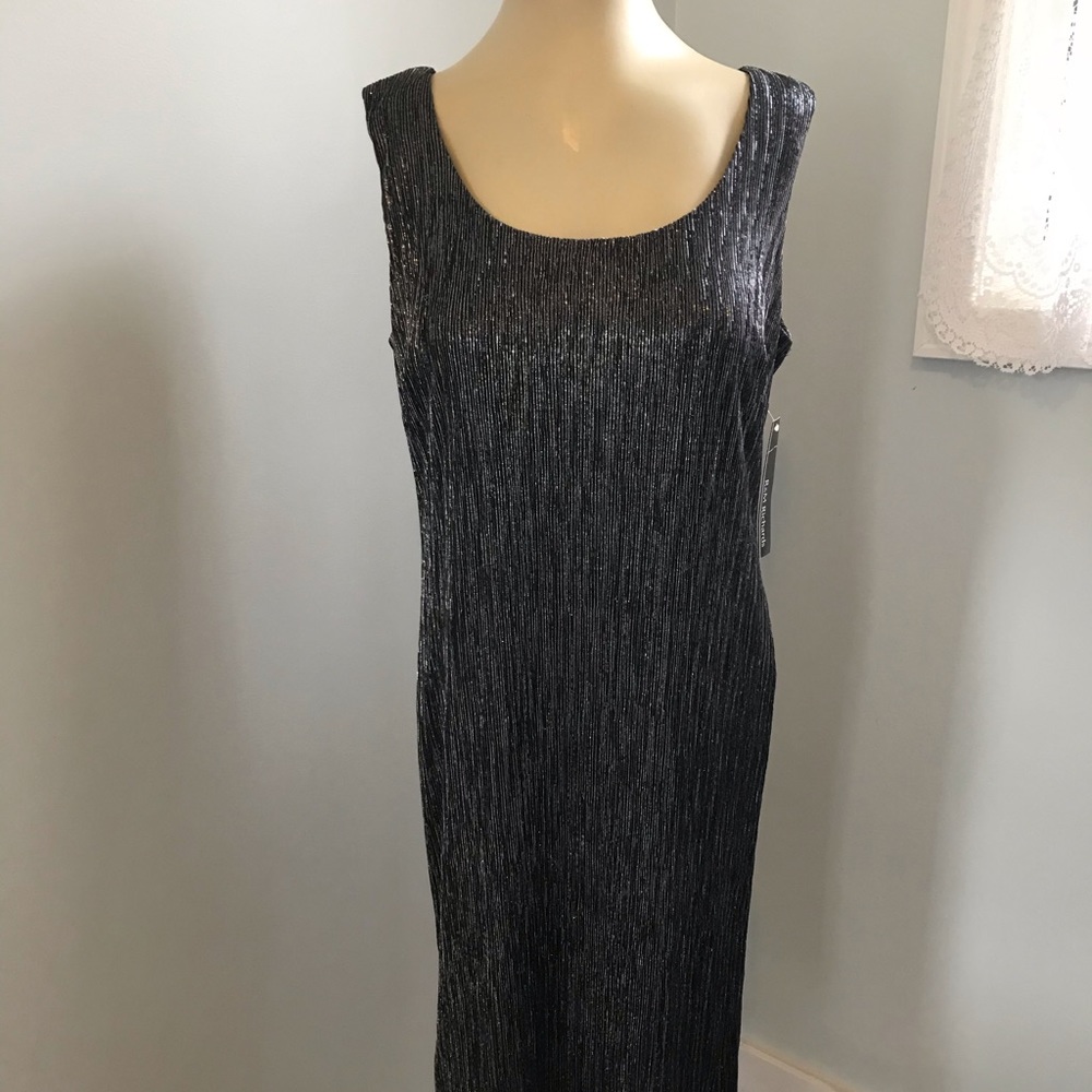 R&M Richards sheath with metallic overlay. Size 8.